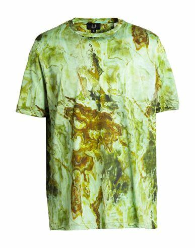 Dunhill Man T-shirt Light green Cotton Cover