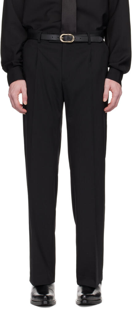 Ernest W. Baker Black Pleated Trousers Cover