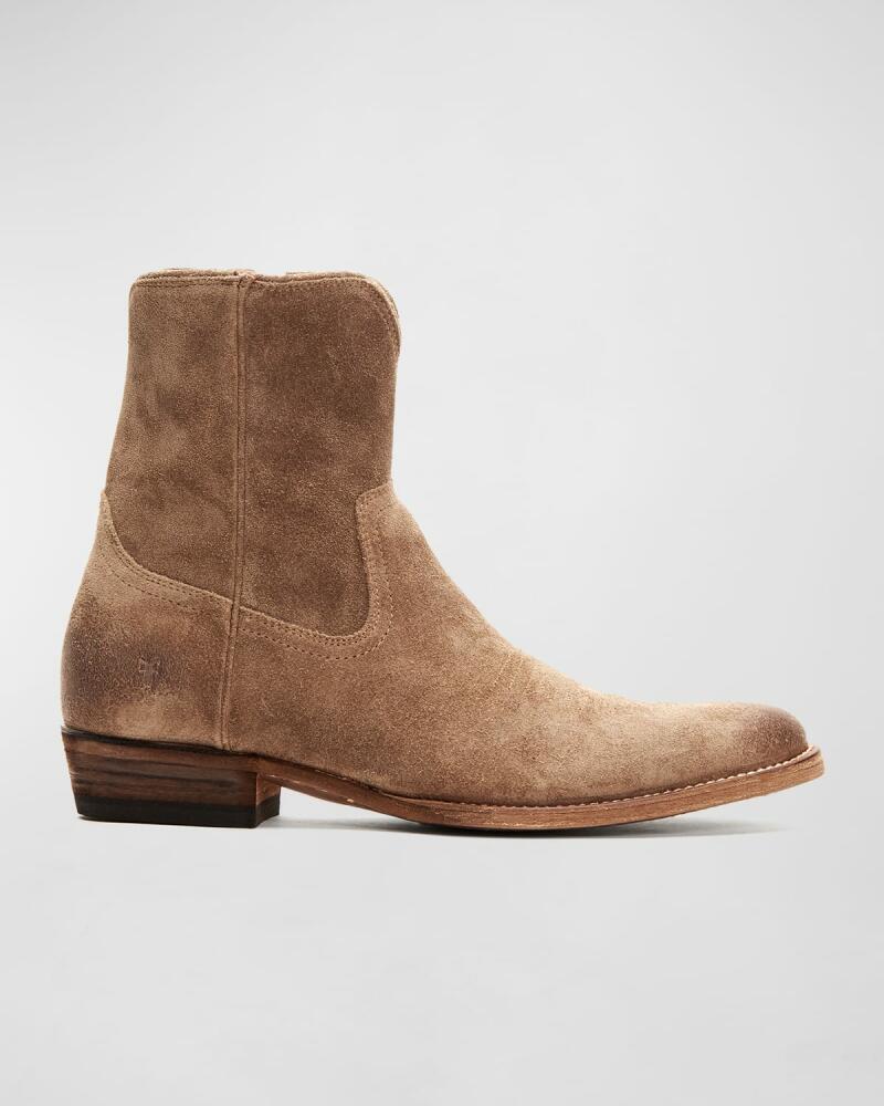 Frye Men's Austin Suede Inside Zip Boots Cover