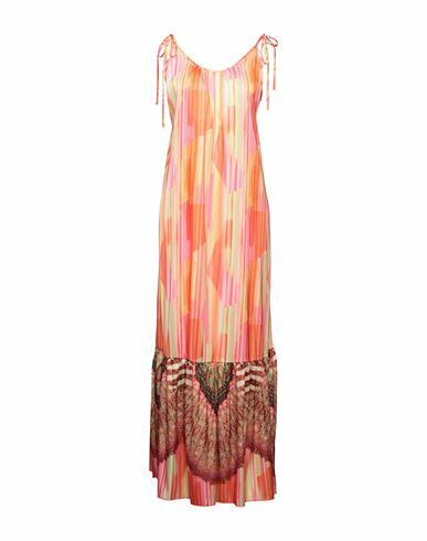 4giveness Woman Maxi dress Orange Polyester, Elastane Cover