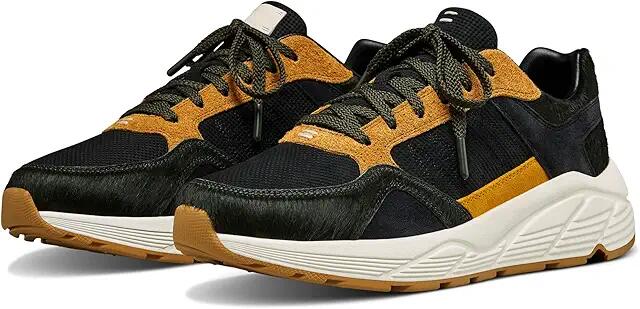 LABEL GT Pony Hair Sneaker (Black/Olive/Brown/Yellow) Men's Shoes Cover