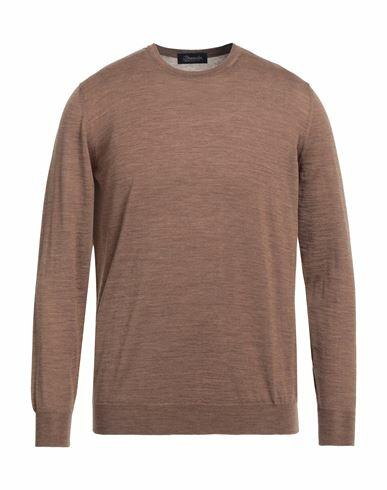 Drumohr Man Sweater Brown Merino Wool Cover