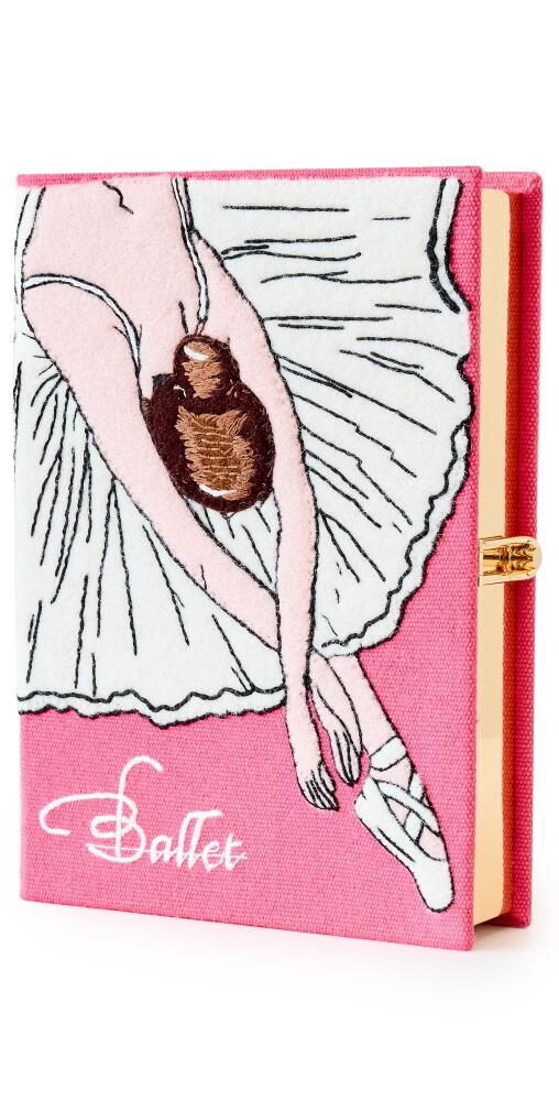 Olympia Le-Tan Ballerina Book Clutch Hibiscus Cover