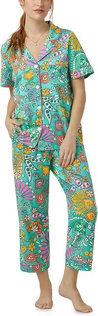 Bedhead PJs Trina Turk x Bedhead Short Sleeve Cropped PJ Set (Nandini) Women's Pajama Sets Cover