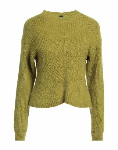 Mdm Mademoiselle Du Monde Woman Sweater Military green Polyester, Polyamide, Mohair wool Cover