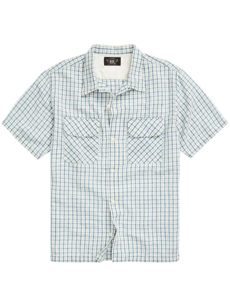 Ralph Lauren RRL plaid cotton-linen shirt - Blue Cover