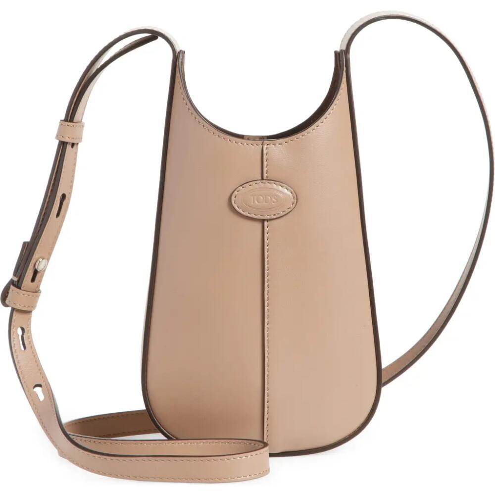 Tod's Micro Di Leather Crossbody Bag in Creta Chiaro Cover