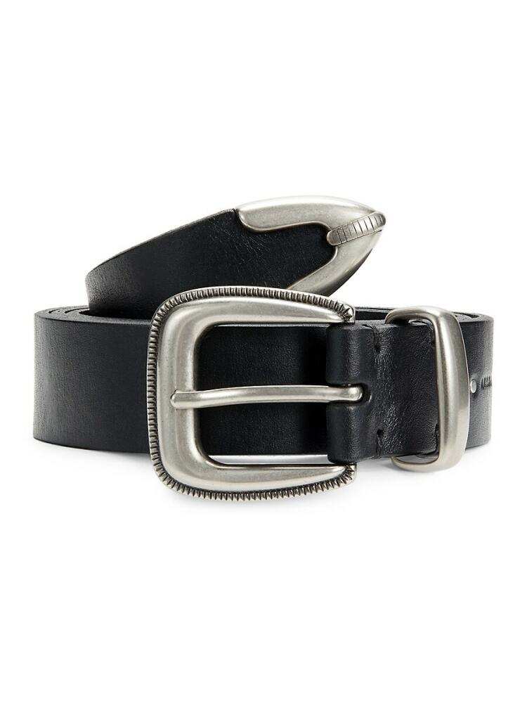 AllSaints Women's Leather Belt - Black Cover