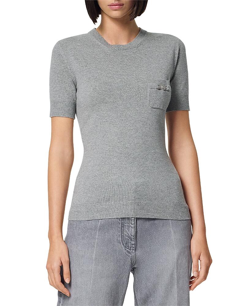 Versace Short Sleeve Cashmere Sweater Cover