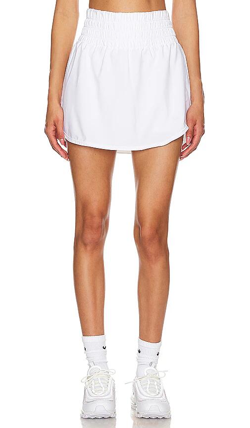 Nike One Ultra High Rise Skort in White Cover