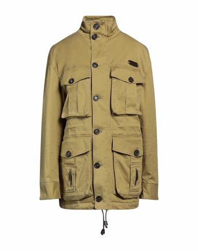 Dsquared2 Woman Jacket Military green Cotton, Elastane, Polyester Cover