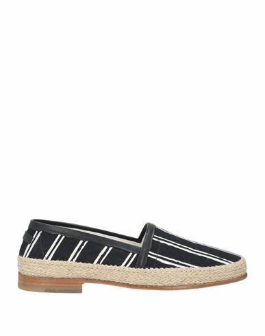 Dolce & gabbana Man Espadrilles Black Leather, Textile fibers Cover