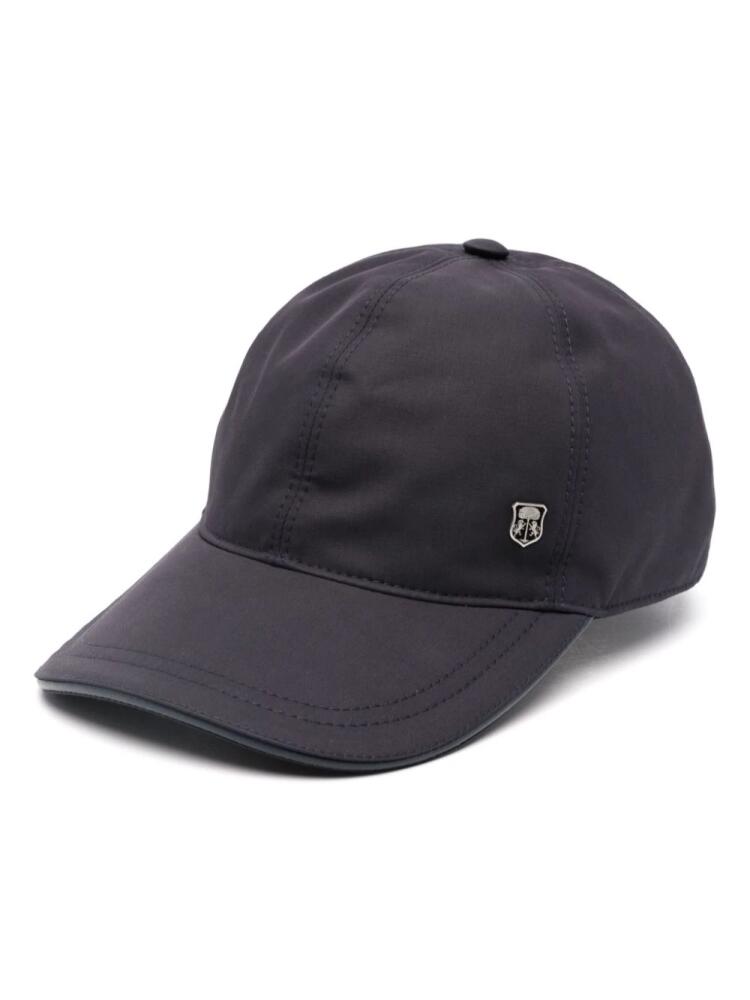 Corneliani logo-plaque cap - Blue Cover