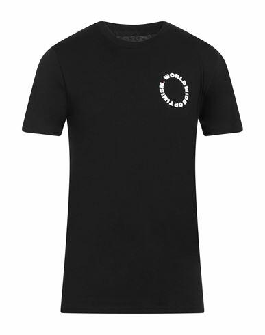 Shoe Man T-shirt Black Organic cotton Cover