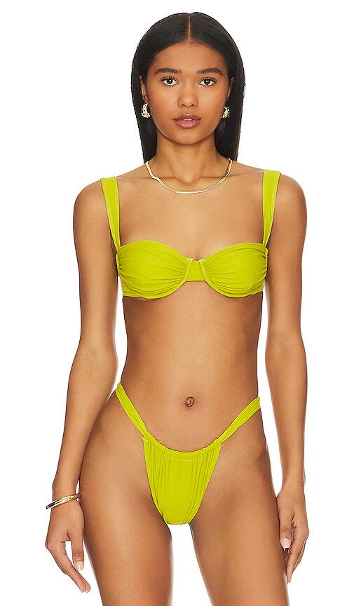 Belle The Label Oracle Bikini Top in Green Cover