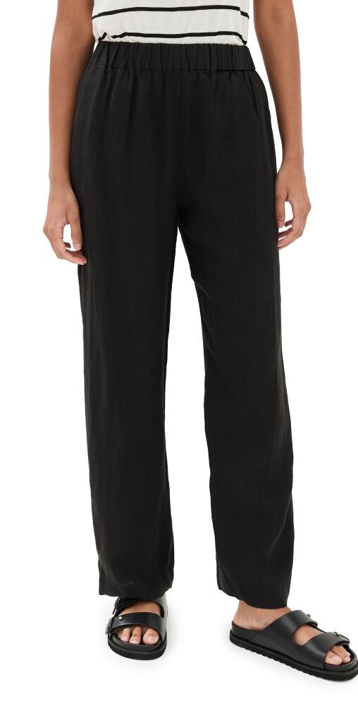 Jenni Kayne Linen Logan Pants Black Cover