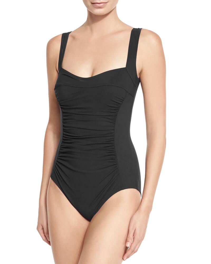 Karla Colletto Ruch-Front Underwire One-Piece Swimsuit Cover