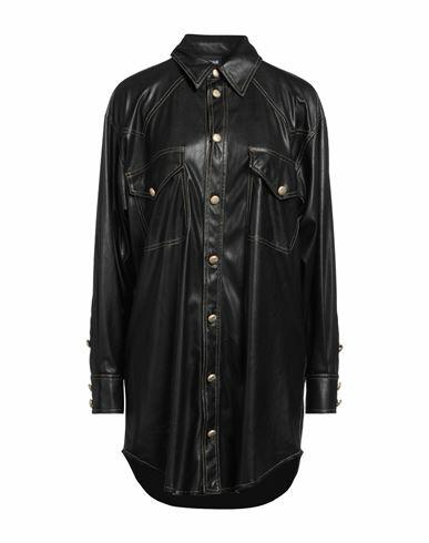 Just Cavalli Woman Shirt Black Polyurethane Cover