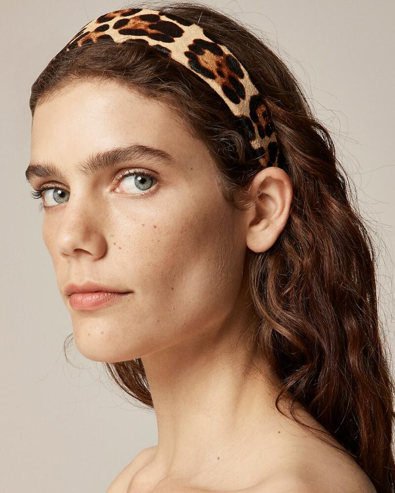 J.Crew Leopard-print calf hair headband Cover