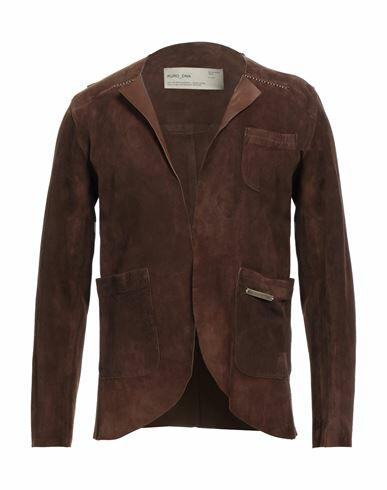 Takeshy Kurosawa Man Blazer Cocoa Soft Leather Cover