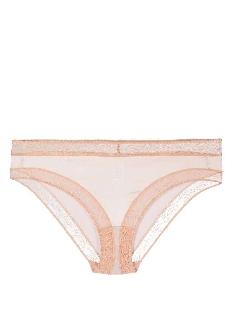 ERES Hibiscus lace-trim briefs - Pink Cover