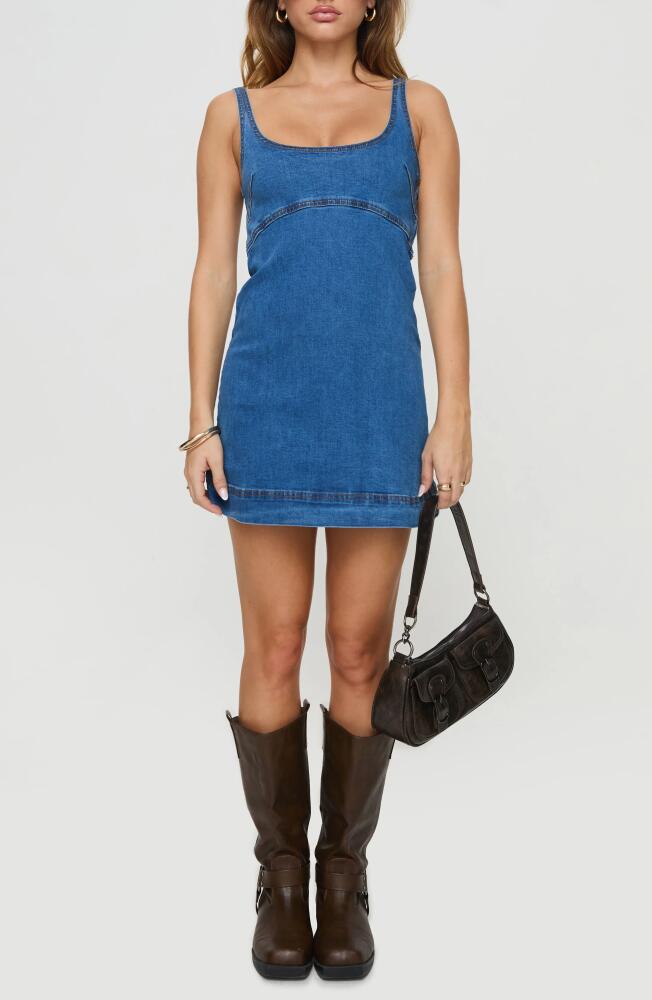 Princess Polly Rautha Denim Minidress in Blue Cover