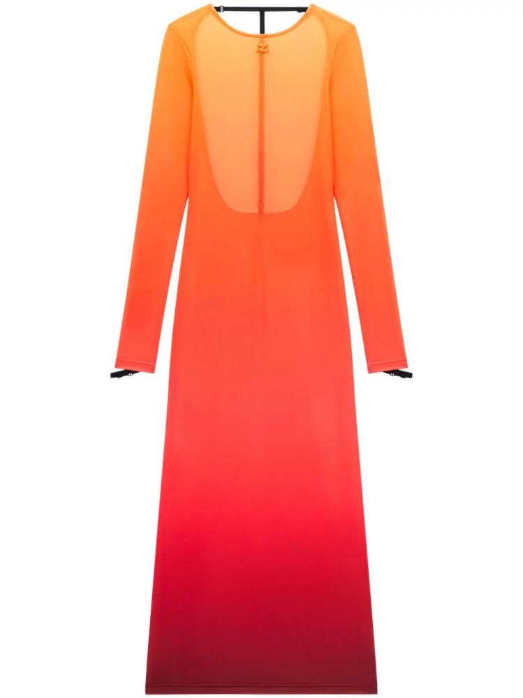 Courrèges Sunset gradient-effect dress - Orange Cover