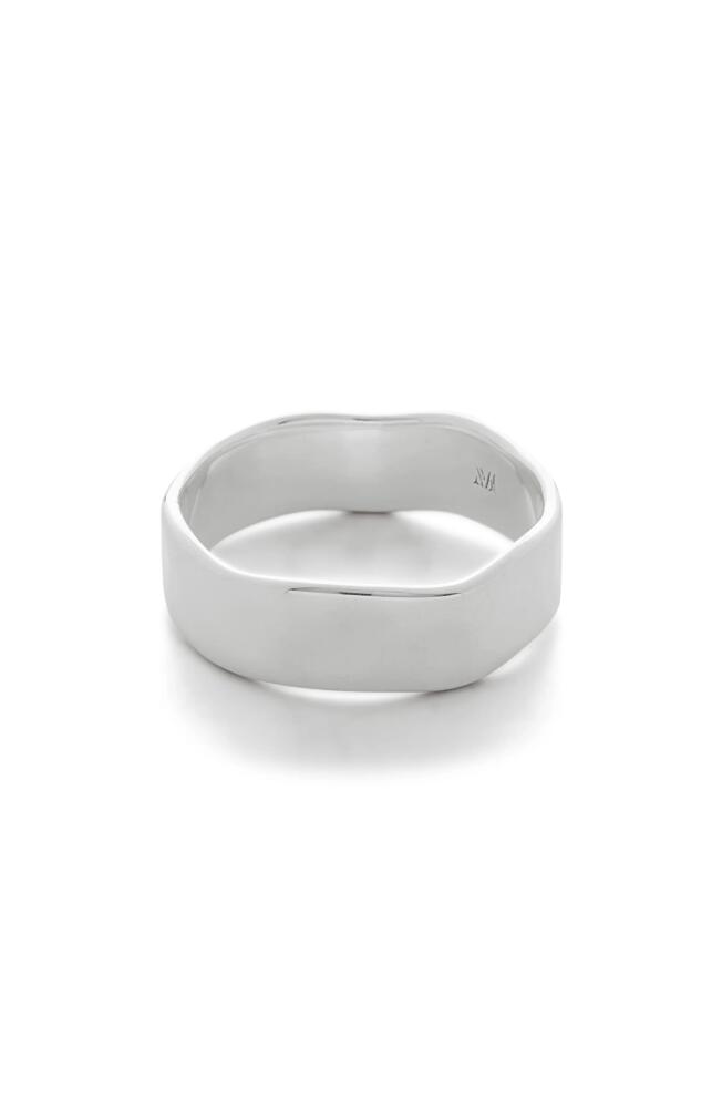 Monica Vinader Siren Muse Band Ring in Sterling Silver Cover