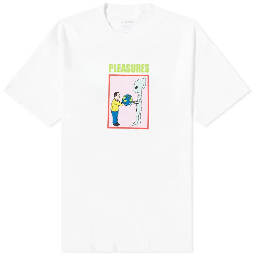 Pleasures Men's Gift T-Shirt in White Cover