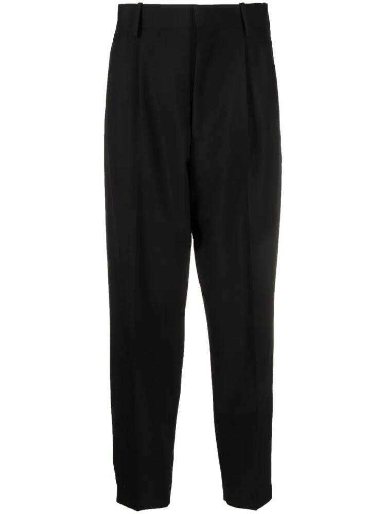 QUIRA pressed-crease high-waist trousers - Black Cover