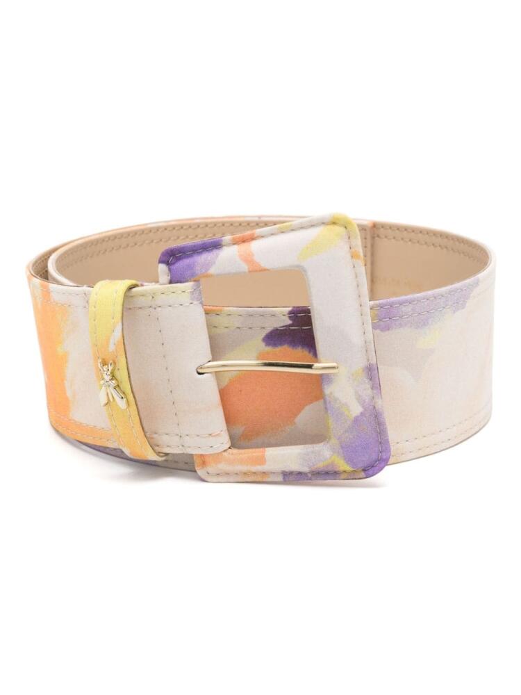 Patrizia Pepe abstract pattern print belt - Neutrals Cover