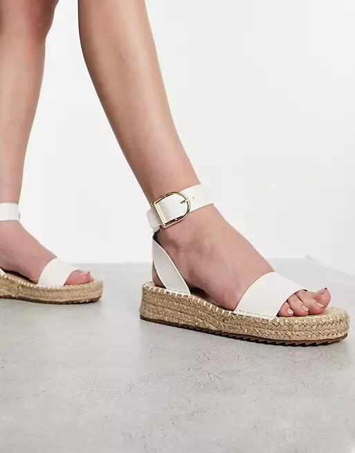 RAID Alice flatform espadrilles in white Cover