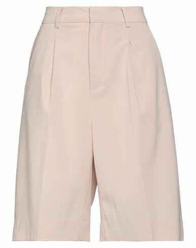 Isabelle Blanche Paris Woman Shorts & Bermuda Shorts Beige Viscose, Polyester, Elastane Cover