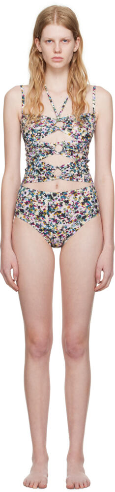 Isabel Marant Etoile Multicolor Stiza One-Piece Swimsuit Cover