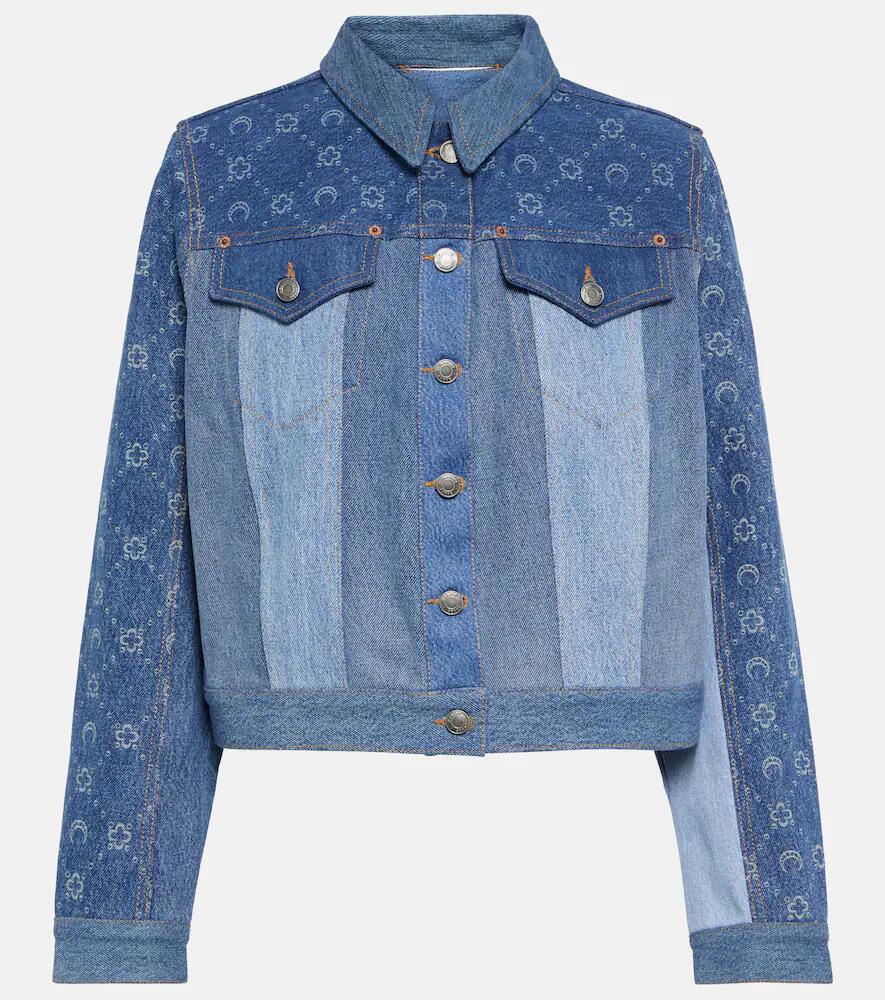 Marine Serre Moonogram patchwork denim jacket Cover