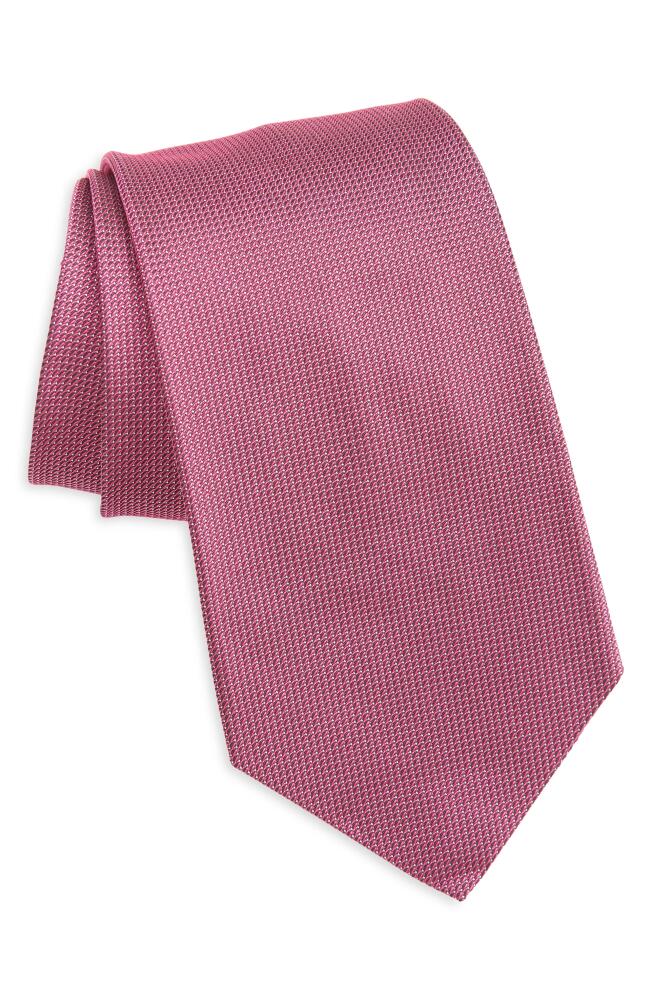 Ralph Lauren Purple Label Bond St. Solid Silk Tie in Berry Cover