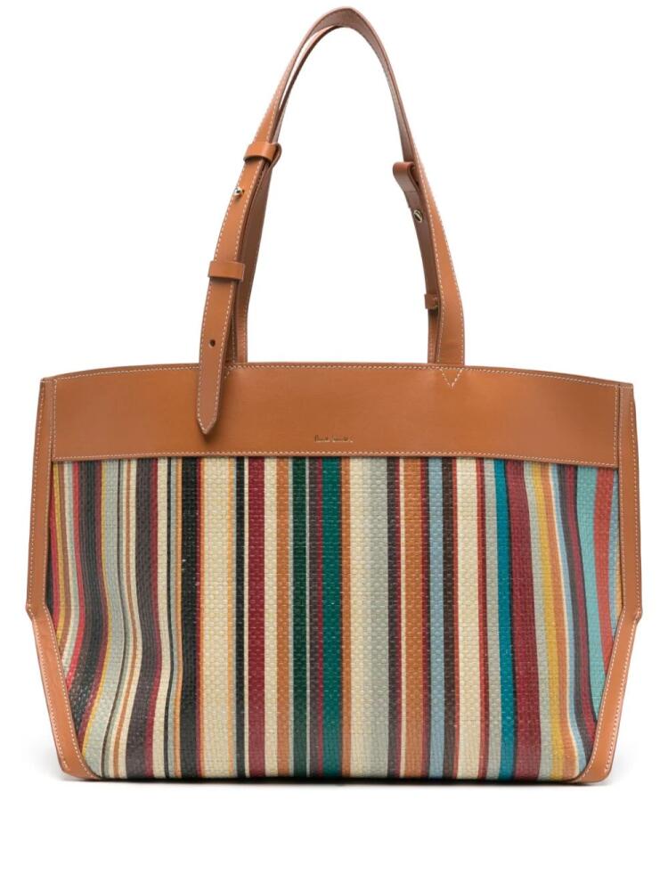 Paul Smith Artist-stripe tote bag - Brown Cover