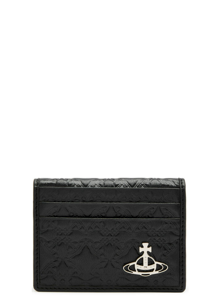 Vivienne Westwood Embossed Leather Card Holder - Black Cover