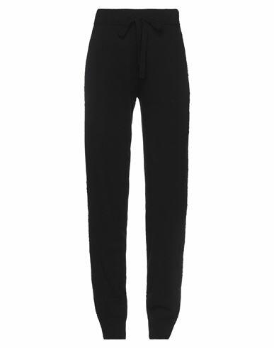 Ermanno Firenze Woman Pants Black Wool, Cashmere, Cotton, Polyester Cover