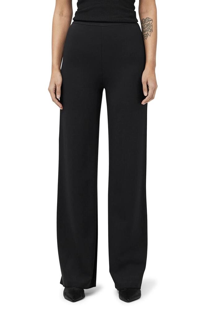 rag & bone Irina Pull-On Wide Leg Ponte Pants in Black Cover