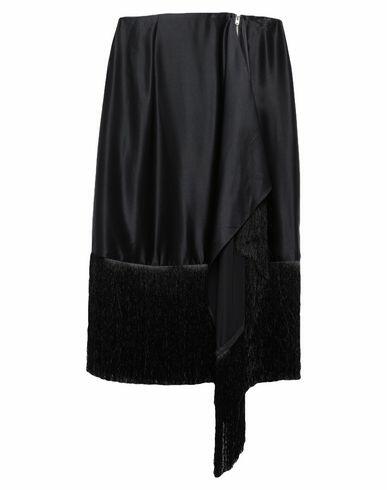 Marques' Almeida Woman Midi skirt Black Silk Cover