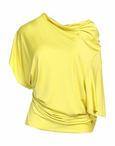 Circus Hotel Woman Top Yellow Viscose, Elastane Cover