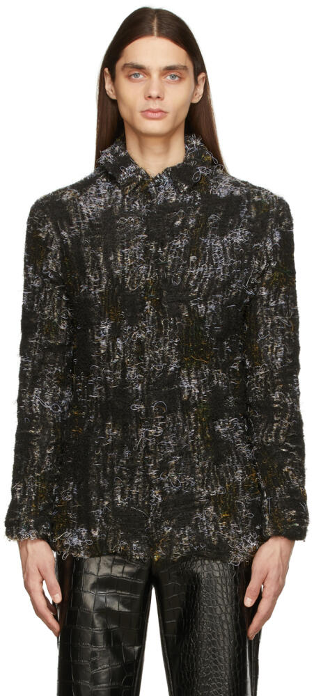 Han Kjobenhavn SSENSE Exclusive Black Boxy Shirt Jacket Cover