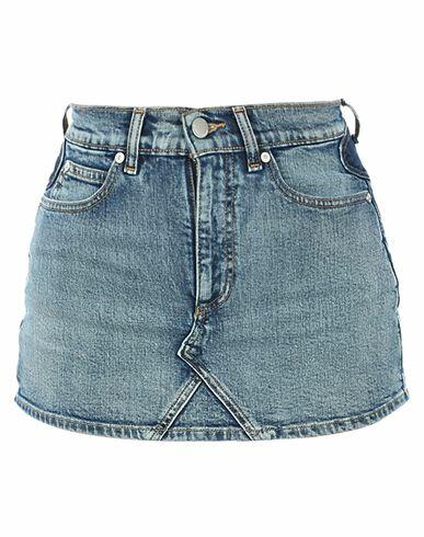 Red Valentino Woman Denim shorts Blue Polyester, Cotton Cover