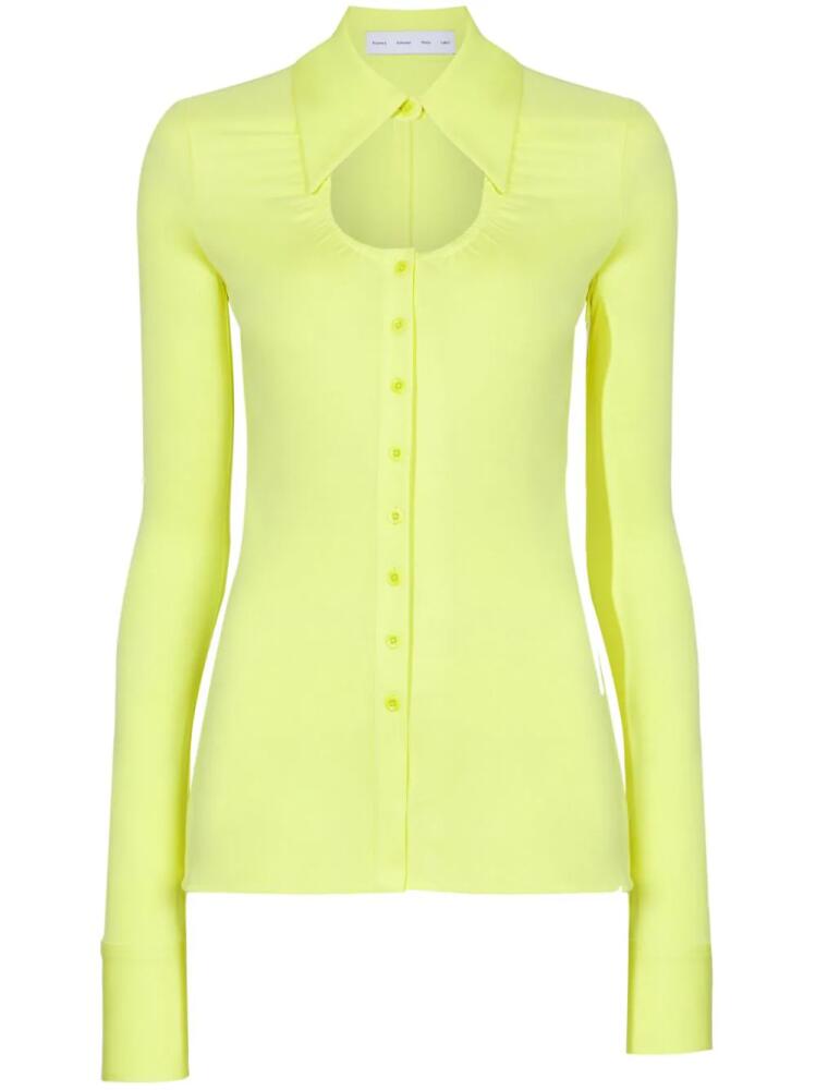 Proenza Schouler White Label cut-out detailing jersey - Green Cover