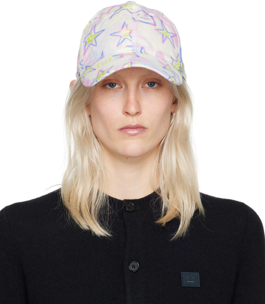 Acne Studios Pink Micro Patch Cap Cover