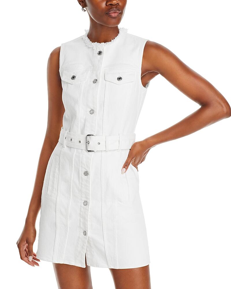 Michael Michael Kors Frayed Neck Denim Shirt Dress Cover