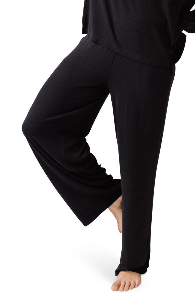 Cozy Earth Rib Pajama Pants in Black Cover