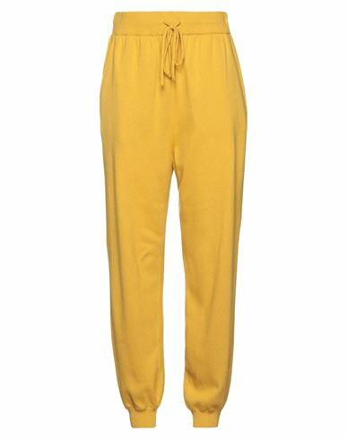 Alberta Ferretti Woman Pants Ocher Polyamide, Wool, Lyocell, Cashmere Cover