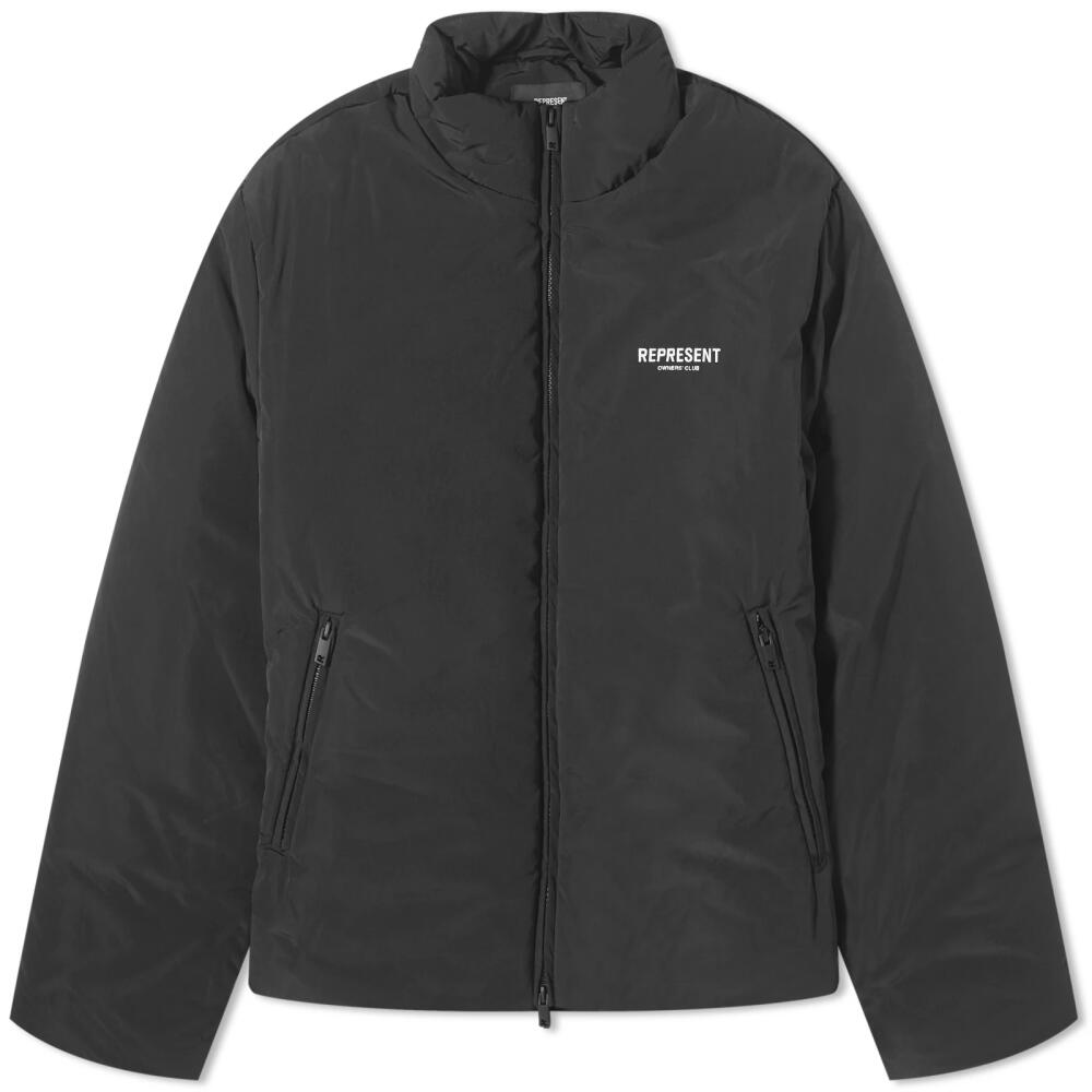 Represent Men's Owners Club Puffer Jacket in Black Cover